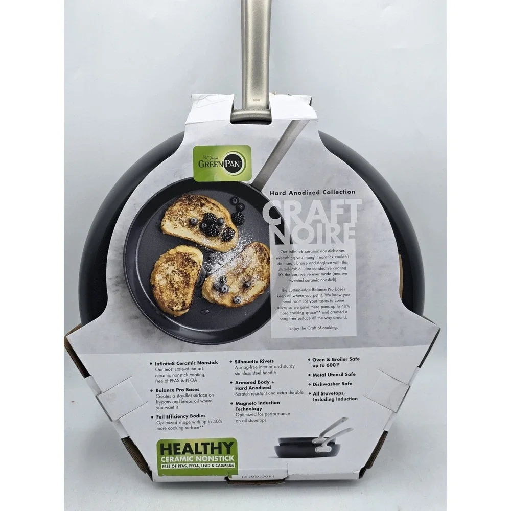 NEW GreenPan Craft Noire 10